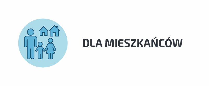 Grafika - ikonka rtójki osób i dwóch budynków