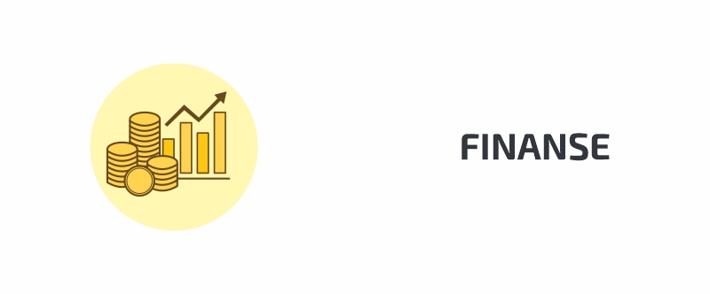 Ikonka pieniędzy i napis Finanse