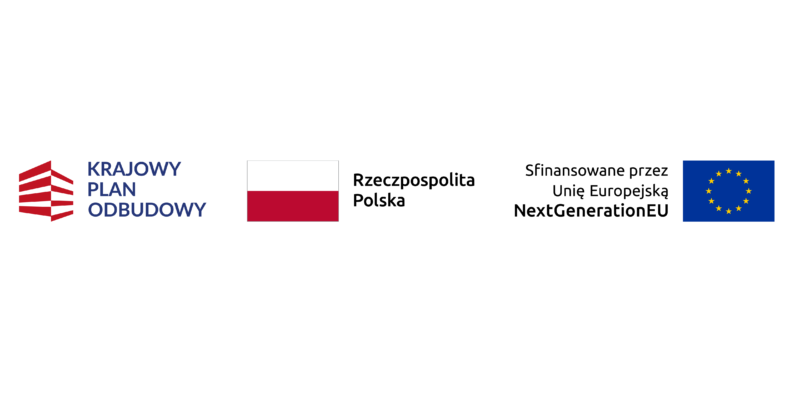 logo KPO, flaga polski napis Rzeczpospolita Polska, napis Sfinansowane przez Unie Europejską NextGenerationEU flaga Unii Europejskiej