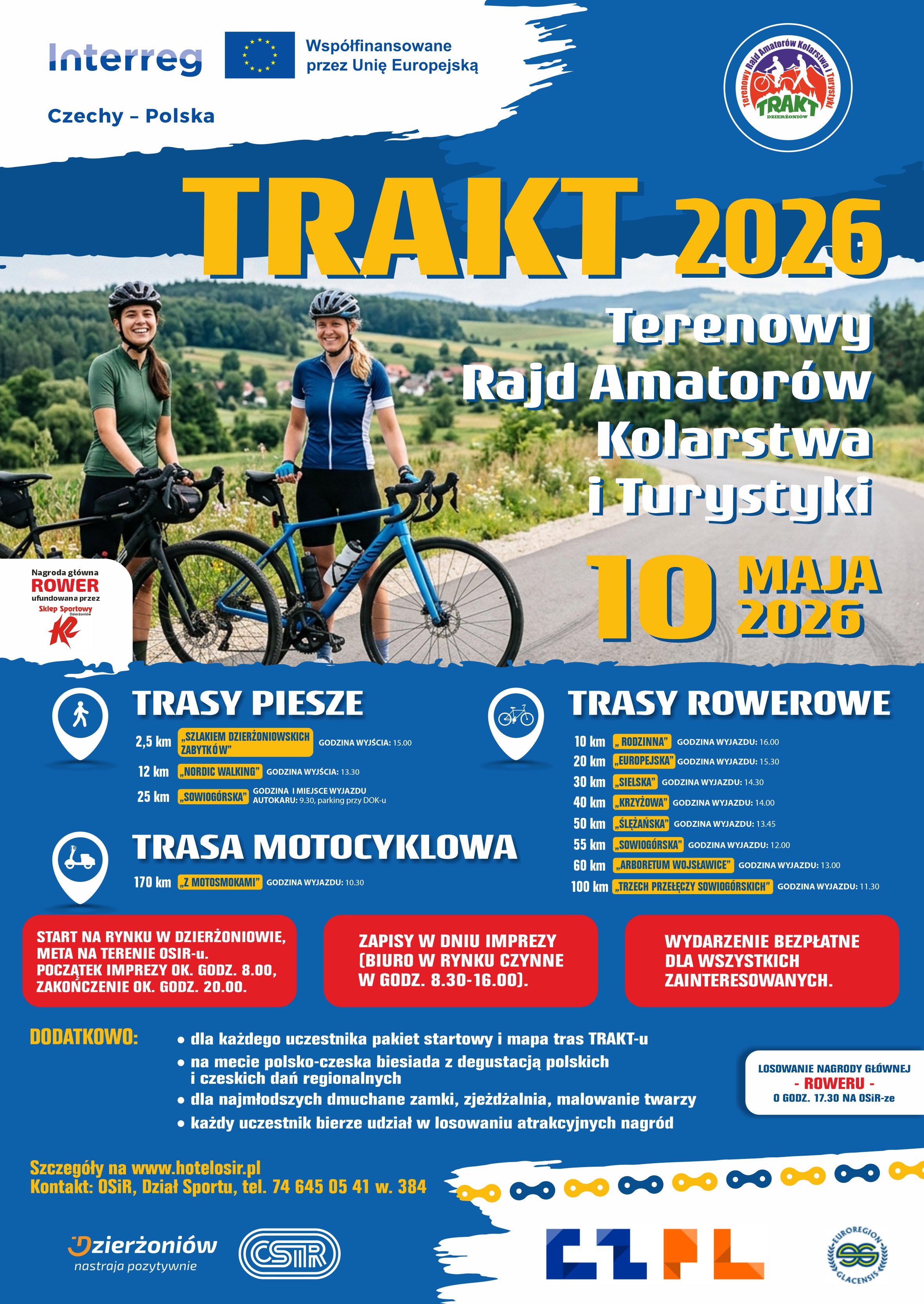 plakat imprezy TRAKT 2026  - informacje jest w treści