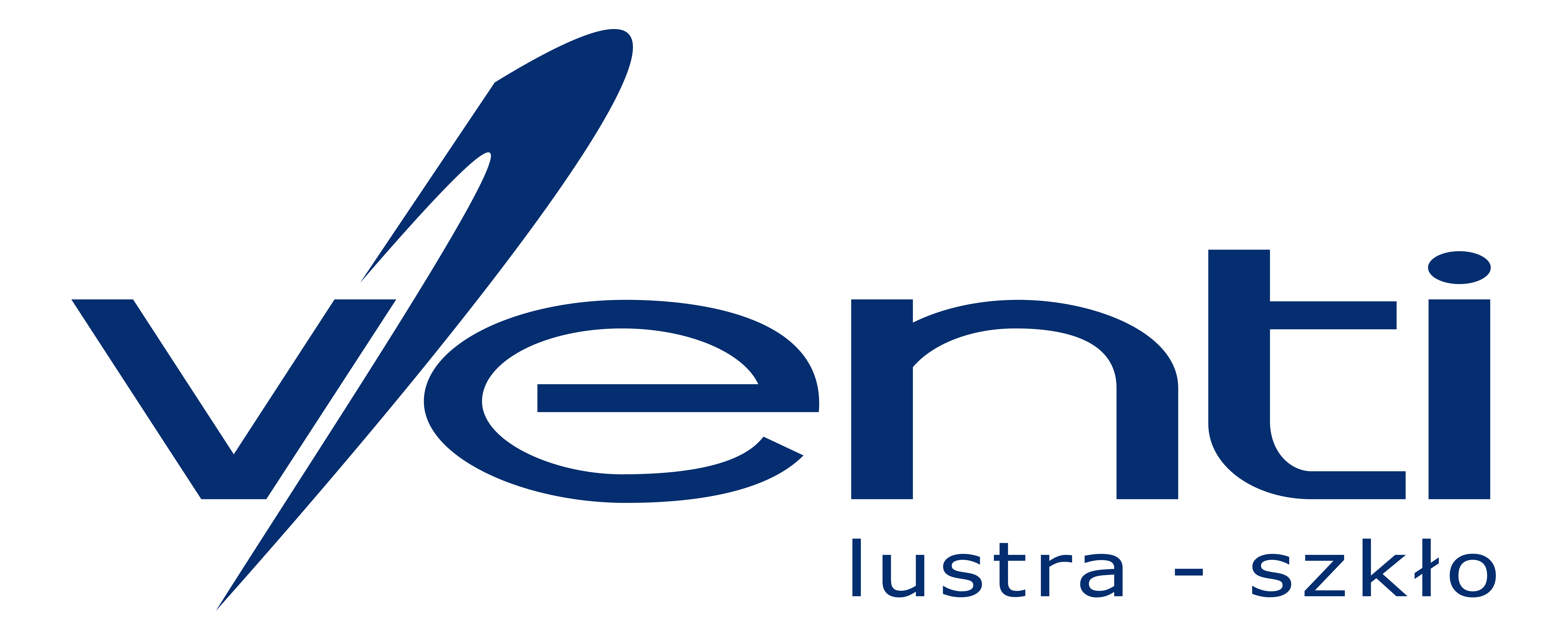 Logo firmy - napis Venti lustra-szkło