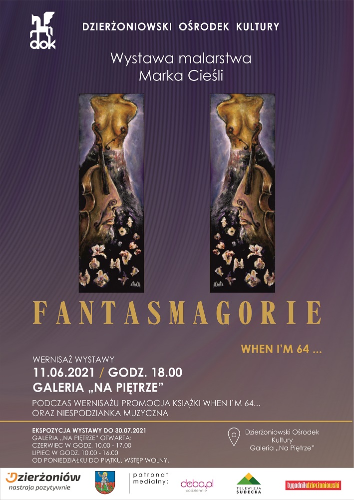 Plakat z informacjami o wystawie