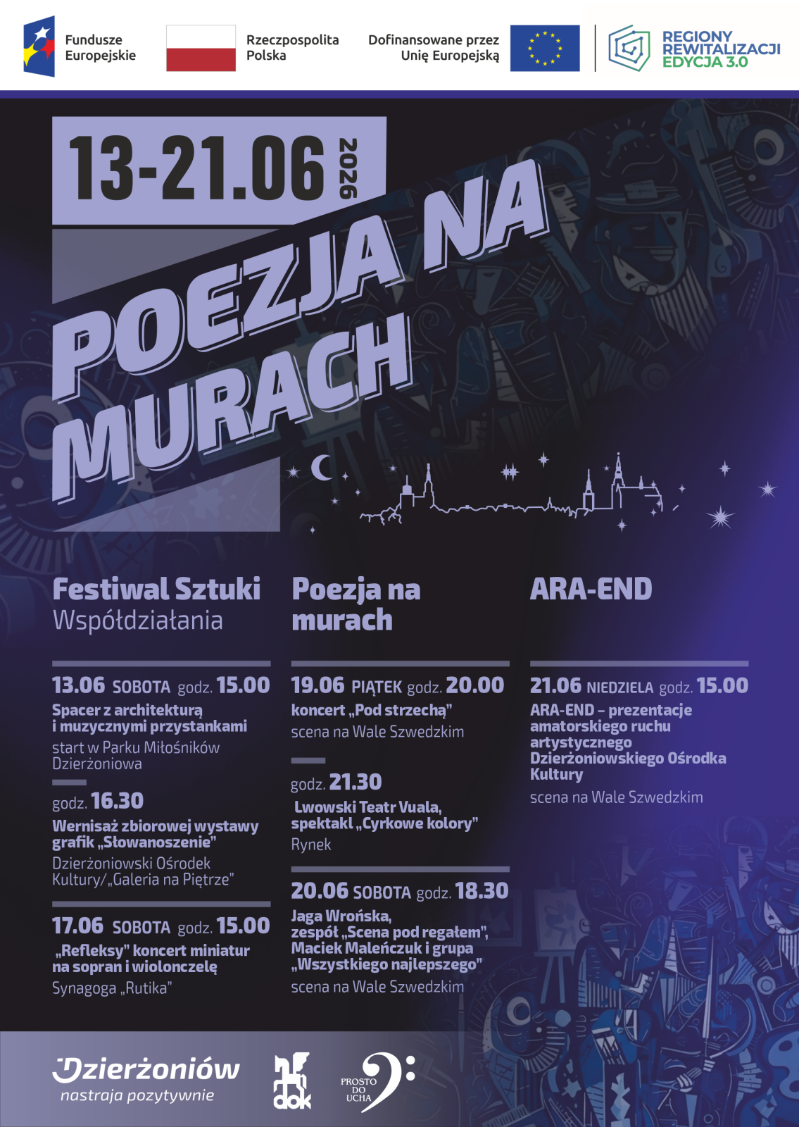 Plakat wydarzenia z informacjami podanymi w tekście