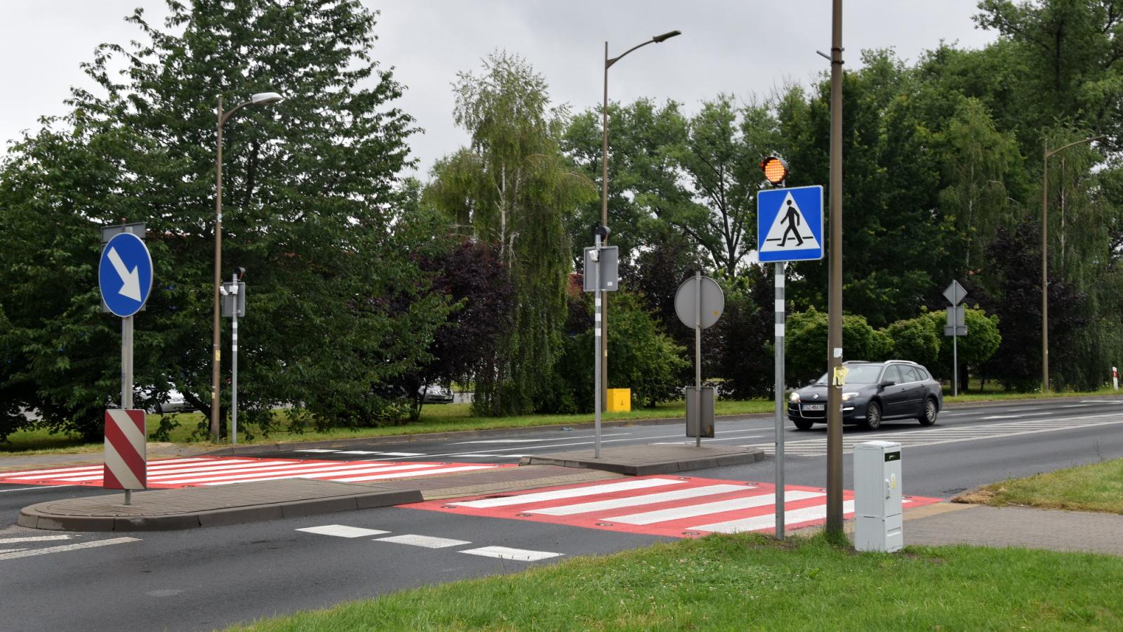 Aktywne przejście dla pieszych na ul. Świdnickiej