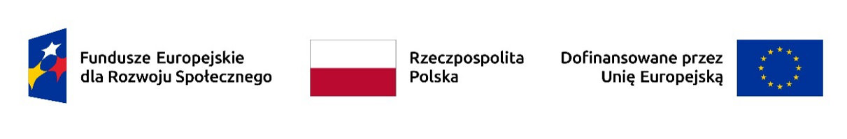 Flaga Polski, loga Funduszy Europejskich i Unii Europejskiej