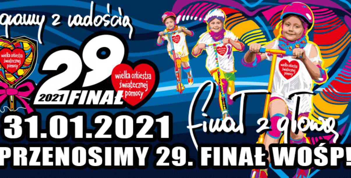 Plakat WOSP z datą finału - 31 sttcznia 2021 roku