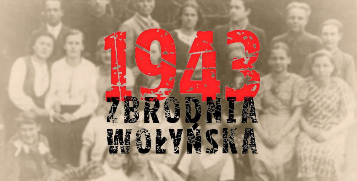 stare zdjęcie na nim napis 1943 zbrodnia wołyńska