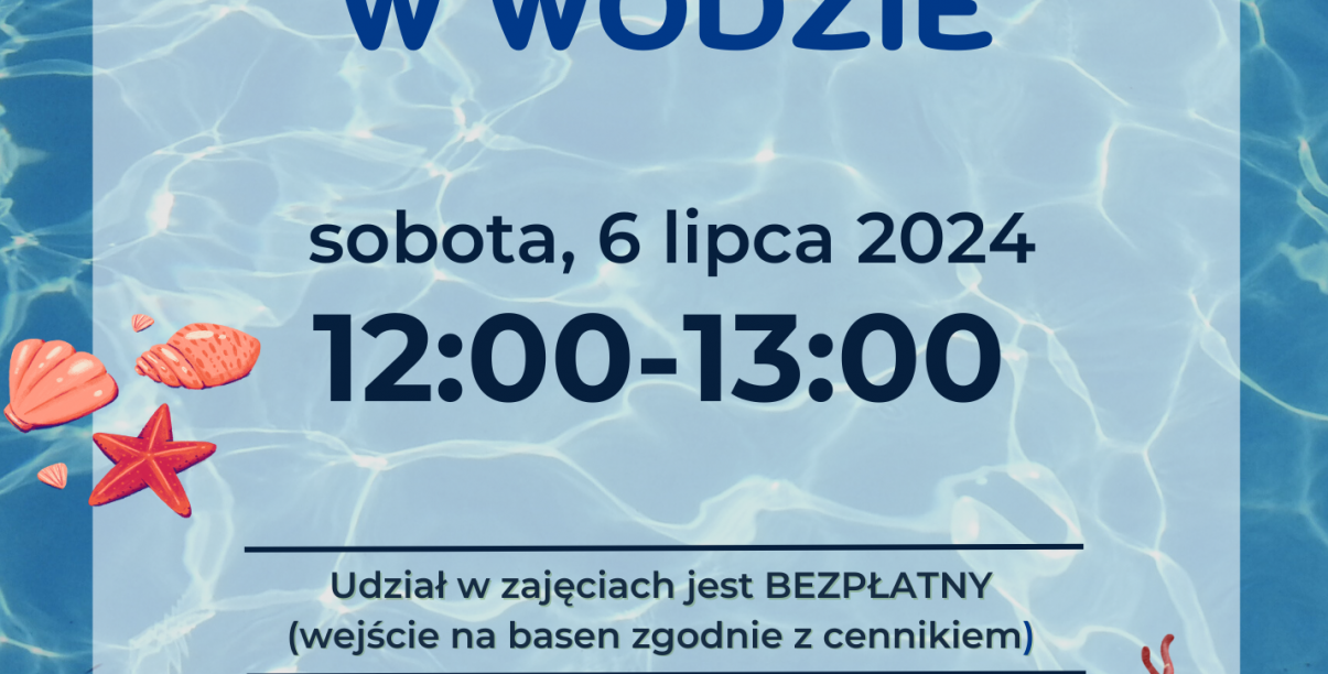 Napis Kardioaerobik w wodzie