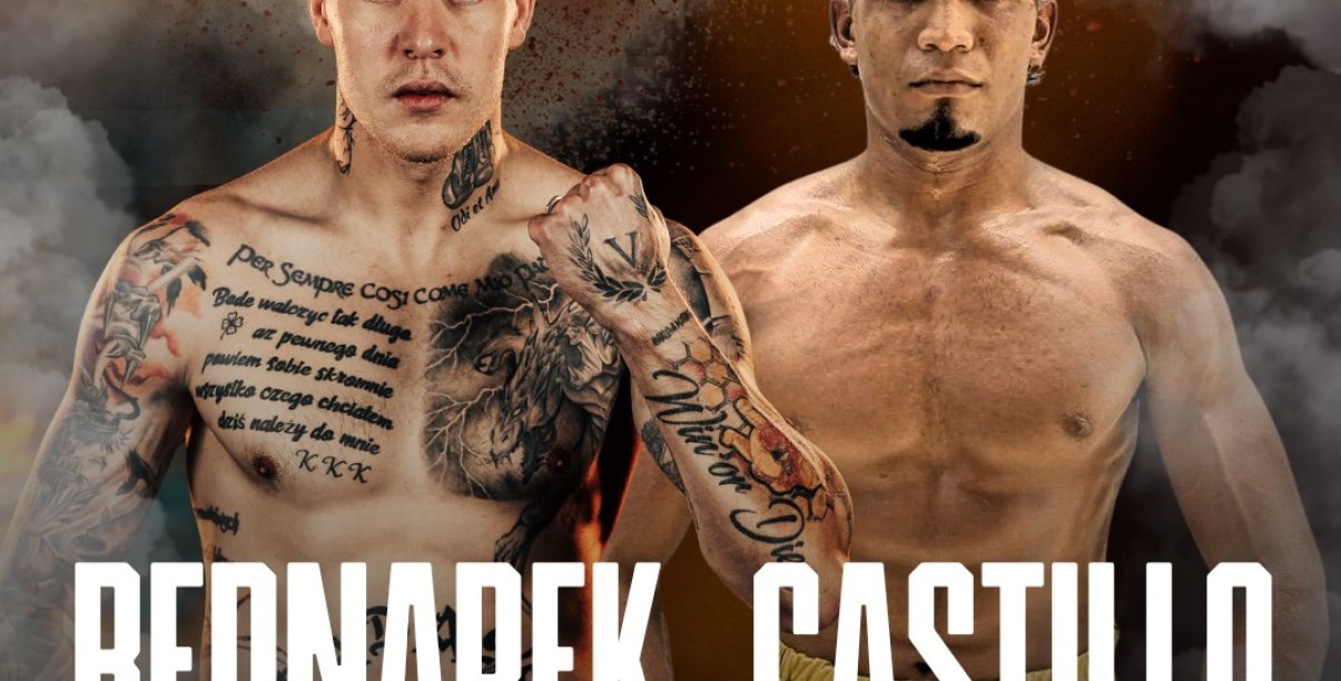 pięciaż Kamil Bednarek i kolumbijski bokser  Evandera Castilla