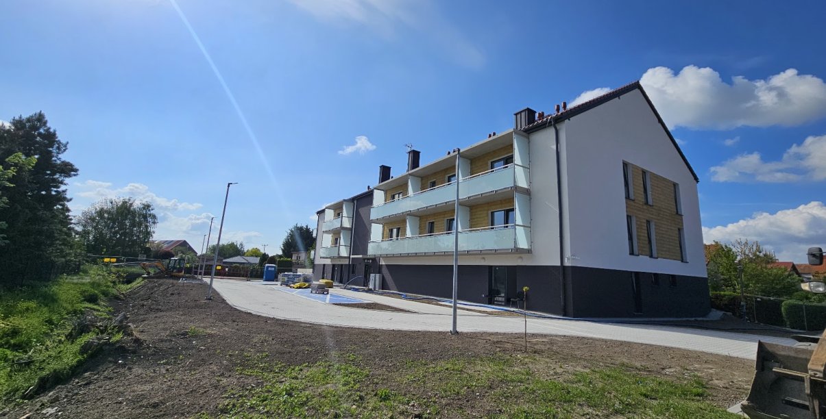 nowy budynek komunalny przy ul. Prusa na ukończeniu budowy
