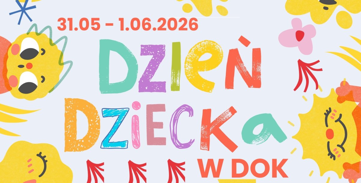 Kolorowy napis Dzień Dziecka
