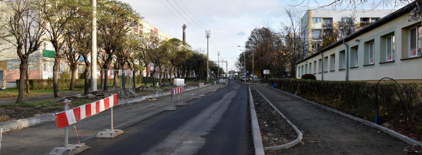 Remontowana ulica Złota 