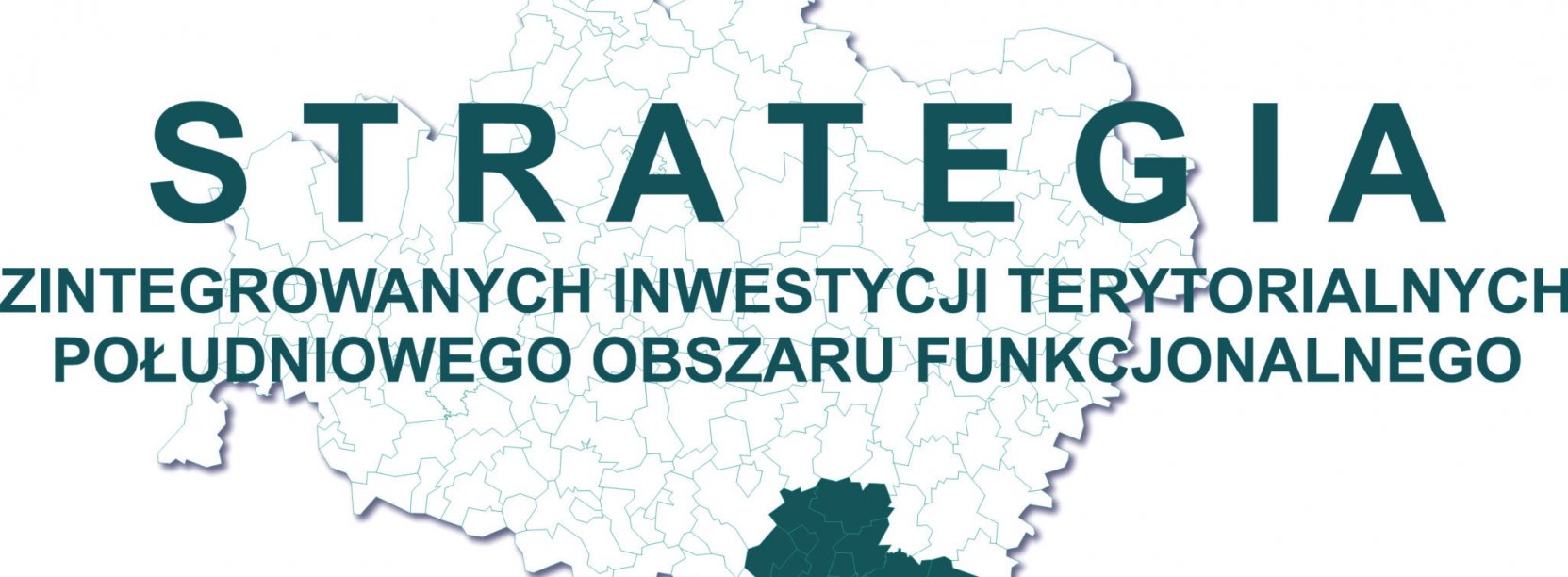 Obrys Województwa Dolnośląskiego na nim napis strategia