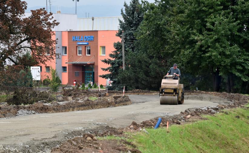 Droga w czasie przeprwadzania prac remontowych