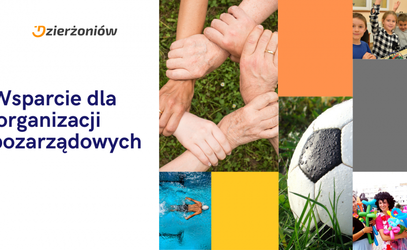 Grafika z napisem Dotacje dla NGO