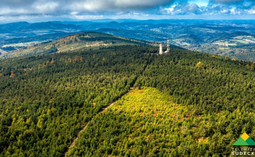 Widok na góry z lotu ptaka