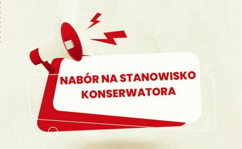 Grafika z napisem Nabór na stanowisko