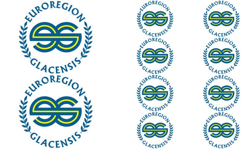 Element ozdobny - logotypy Euroregionu Glacensiss