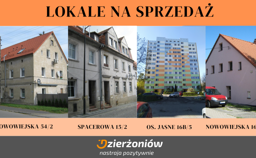 Kolaż zdjęć lokali na sprzedaż
