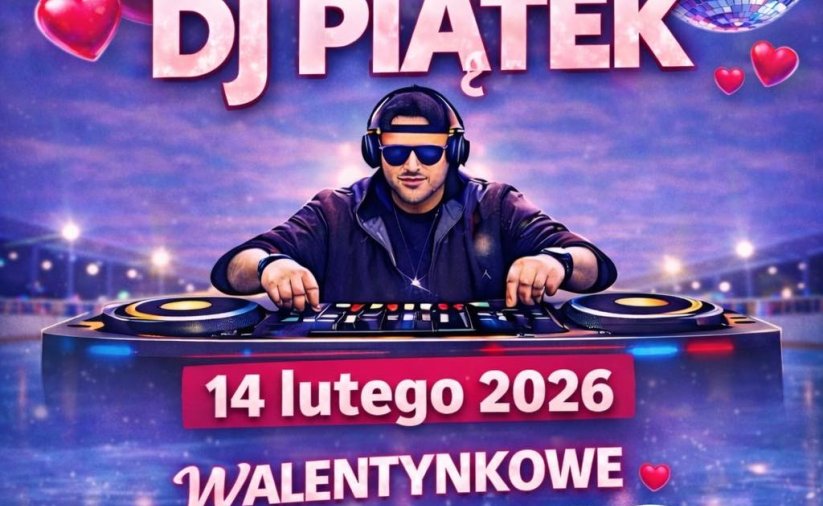 Grafika Ice Disco ze zdjęciem Dj-a Piątka