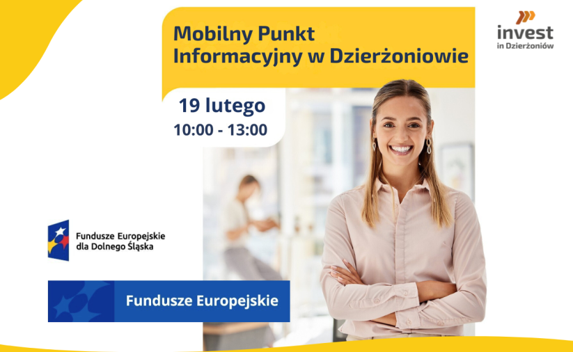 Plakat informujący o konsultacjach PIFE