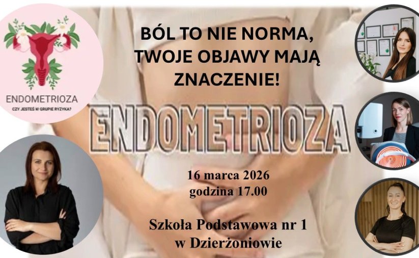 Grafika dotycząca spotkania nt. endometriozy