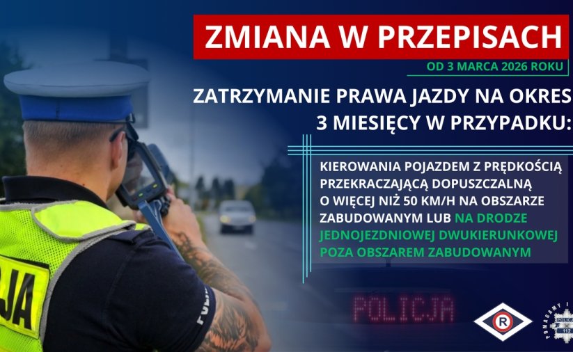 grafika z policjantem ruchu drogowego i treścią jak w tekście