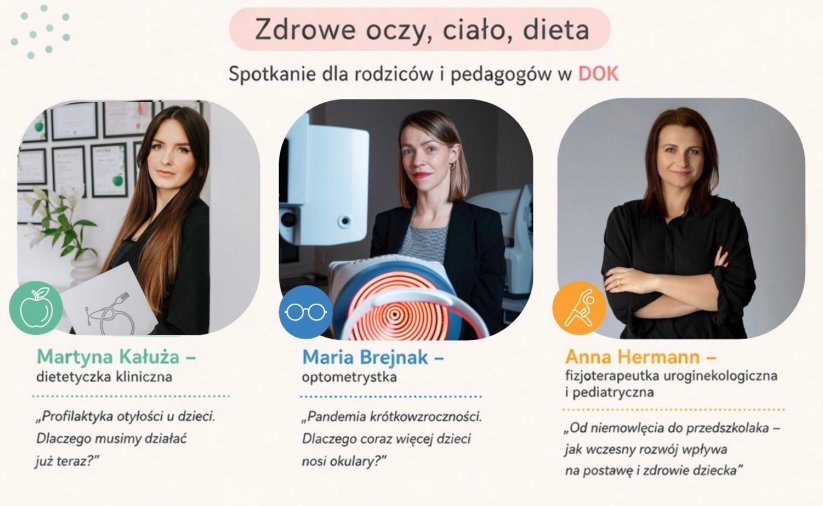 Trzy zdjęcia kobiet, które poprowadzą spotkania