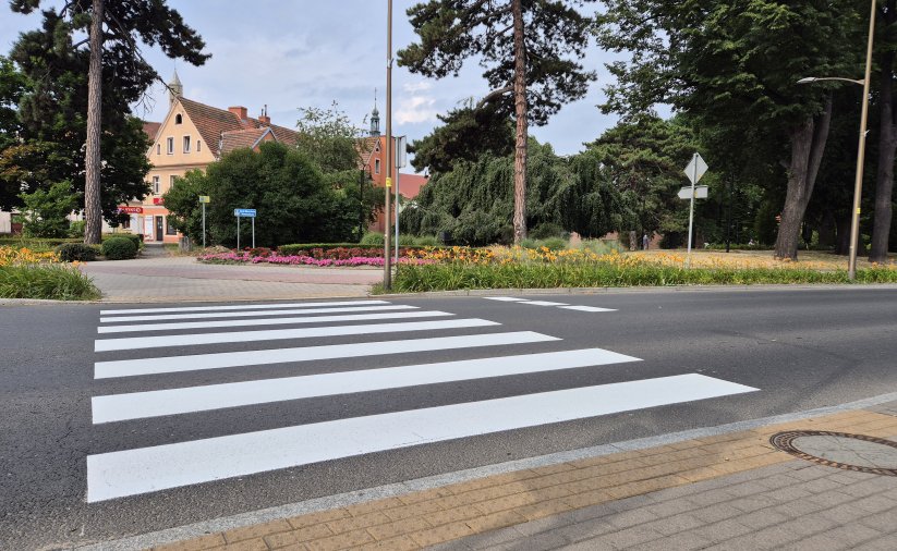 Przejście dla pieszych przy ul. Piłsudskiego w Dzierżoniowie