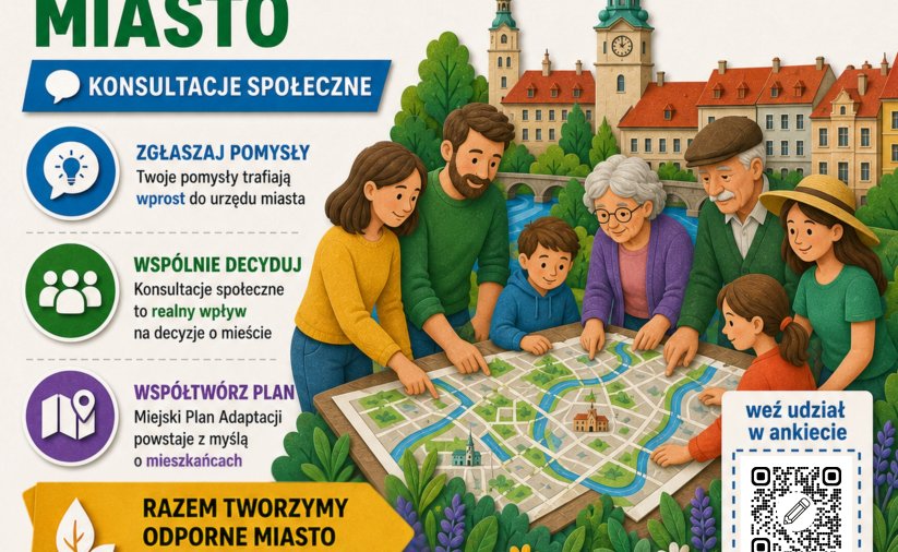 Rysunek rodziny pochylonej nad mapą