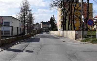 Ulica Cicha, widok na ul. Wojska Polskiego