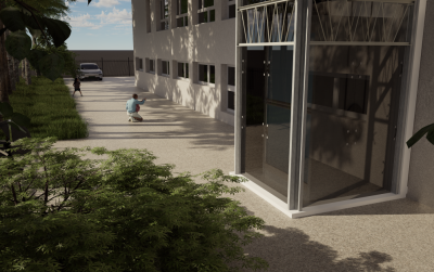 Wizualizacja nowego budynku żłobka miejskiego po modernizacji