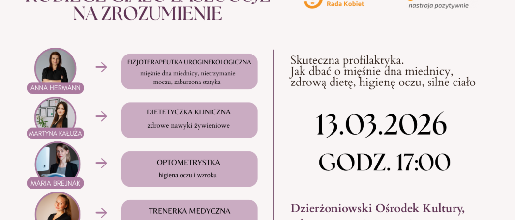 Grafika wydarzenia "Kobiece ciało zasługuje na zrozumienie"