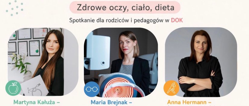 Trzy zdjecia kobiet, które poprowadzą spotkania